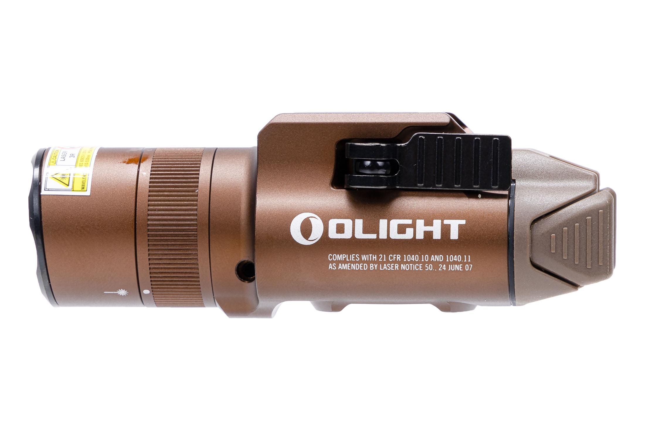 Olight Baldr Pro R 1350 Lumen Rechargeable Weapon Light and Green